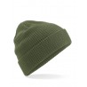 Organic cotton winter hat - mod. B50:Olive Green, 100% cotton, One Size